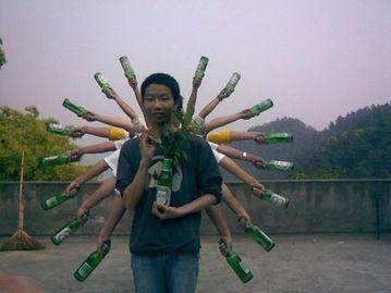 酒鬼搞笑图片,酒精催化下的欢乐喜剧